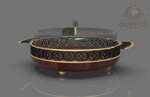 Stainless Steel Round <b>Cake</b> <b>Dome</b> Cover with Base <b>and</b> <b>Stand</b> Eco-Friendly Dishwasher Safe Model IND-2184 - Product Image 4