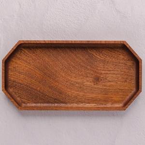 Plateau de service personnalisé en bois d'acacia et métal, design moderne et écologique, pour la décoration de la maison, présentoir à bougies décoratif - Product Image 5