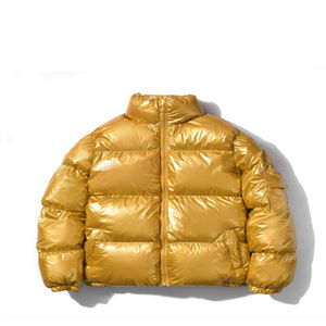 Blouson d'hiver matelassé et rembourré pour homme 2026, coupe-vent chaud en polaire épaisse, décontracté, zippé, style bomber, col montant, doublure en bambou sur le devant - Product Image 5