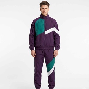 Custom Windbreaker Tracksuit Two Piece Set Zip up <b>Jacket</b> Sweatsuit Nylon Zipper Track Suit Men Sweat Suits - Product Image 1