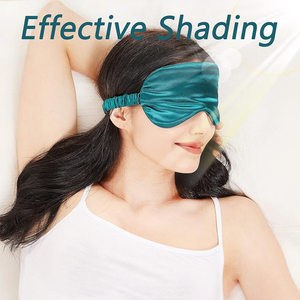 100% Mulberry Silk Knitted Breathable Sleep <b>Mask</b> Custom Design With Elastic Band 22MM Reusable <b>Eye</b> <b>Masks</b> Deep Sleeping <b>Masks</b> - Product Image 5