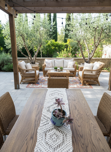 Handmade Macrame Linen <b>Table</b> <b>Runner</b> Boho Wedding <b>Table</b> Decoration for 14 X 78 inches Bohemian Woven With Tassels for Home Decor - Product Image 5