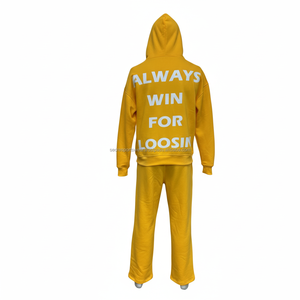 Wholesale custom <b>pullover</b> oversized Tracksuit for <b>men</b> 100%cotton fleece 400gsm in multi colors suit - Product Image 4