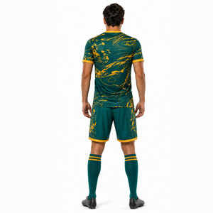 Uniforme de Fútbol Cosido para Hombre Adulto, Doble Costura Resistente, Número, Nombre, Logotipo del Equipo, Transpirable, Color Personalizado, OEM, Venta al Por Mayor de Fábrica - Product Image 4