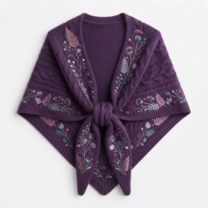 Écharpe châle poncho en maille épaisse et chaude pour l'hiver, douce au toucher comme du cachemire, grande taille pour femme, vente en gros - Product Image 1