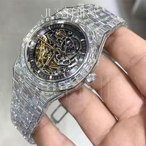 Montre en quartz avec diamant moissanite de qualité supérieure, best-seller, bijou de mode, étanche, cadeau pour homme, disponible en grande quantité - Product Image 4