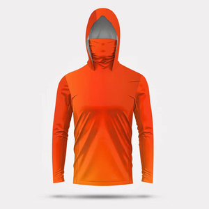 Men's Camouflage Long Sleeve Fishing Shirt With Hood UV Protection Upf 50 Breathable Quick Dry Pullover <b>Top</b> Quality - Product Image 3