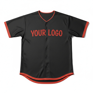 Camiseta de Béisbol Unisex de Alta Calidad con Cuello en V y Manga Corta para Adultos, Transpirable, de Secado Rápido, Estampada, Ropa Deportiva con Nombre Personalizado Cosido - Product Image 5