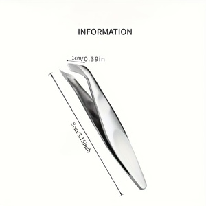Professional Mini Cuticle CutterTweezers <b>Flat</b> Sharp Tip Straight Blade Simple Style for Fingernail Care Adult Use - Product Image 2