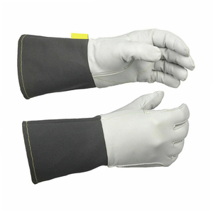 Gants de soudage en cuir de chèvre pleine fleur de qualité supérieure, résistants à la chaleur, pour soudeurs TIG. - Product Image 2