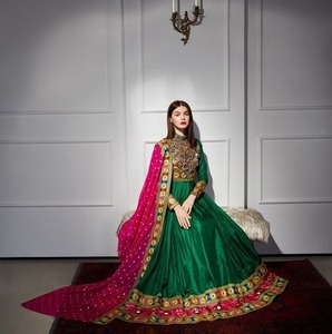 Robe afghane Kuchi à manches longues en dentelle brodée de haute qualité Guldozi, personnalisable pour femmes, service OEM, faible MOQ - Product Image 2