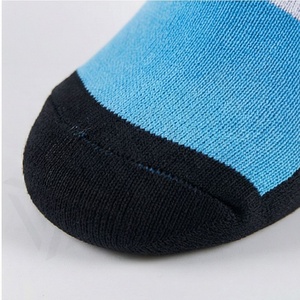Blue Knee High <b>Compression</b> <b>Socks</b> Geometric Pattern Breathable Polyester Spandex Basketball Sports <b>Socks</b> for Adults - Product Image 6
