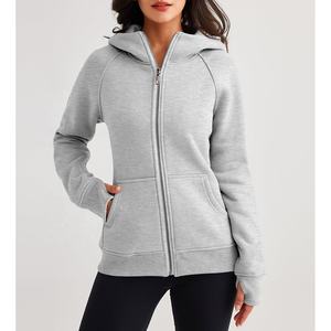 Front Logo Casual Full Zipper Hoodie Windproof Quick Dry Breathable Knitted <b>Top</b> Oversize <b>Turtleneck</b> Autumn Season streetwear - Product Image 3