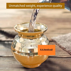 Shubh Lota traditionnel en laiton pour Puja Abhishek et usage quotidien, sûr, sans danger et résistant à la rouille - Product Image 2