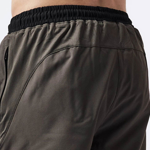 Men's Eco-Friendly Breathable Quick Dry Polyester/Nylon Shorts Solid Color Drawstring Waist Casual Mid Rise Knitted Gym Shorts - Product Image 6