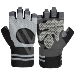 Sports Half-Finger Cycling Gloves with Gel <b>Pad</b> Palm Synthetic Leather Non-Slip Custom Brand Protect Hand for Unisex Gym Fitness - Product Image 1