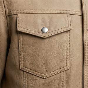 NAI-0466B Chaqueta de Cuero para Hombre, Chaqueta de Motociclista, Abrigo de Moda para Motociclistas, Prenda Superior Protectora para Motociclismo de Color Personalizado - Product Image 5