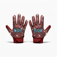 Gants de receveur de football américain avec strass, nouvelle collection, tendance du moment