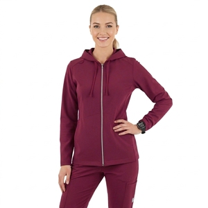 B8285 Sweat à capuche pour homme, 100% Coton, Automne, Col rond, Coupe ajustée, Couleur unie, Brodé, Respirant, Anti-boulochage, Manches longues, Taille S - Product Image 3