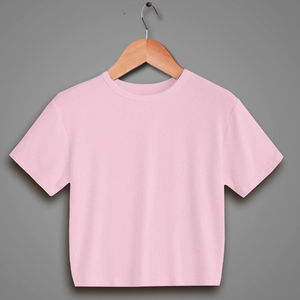 Camiseta corta de algodón de alta calidad para mujer, ofrecida por una marca privada con envío global rápido para compradores mayoristas. - Product Image 2