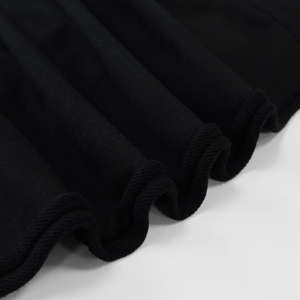 Sweat-shirt noir superposé pour homme, coupe ample, style streetwear décontracté, pull-over d'automne en polyester/coton - Product Image 6