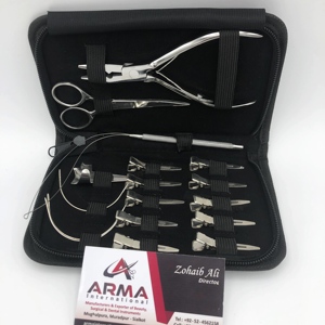 Sustainable Stainless Steel Hair <b>Extension</b> Tool Kit Hand Tied Silver Polish Sectioning Clips Pulling Loop <b>Beads</b> Hair <b>Extensions</b> - Product Image 5