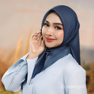 SHOUQIN Nala Premium Voile Carré Hijab Découpé au Laser Couleur Unie Léger Respirant Foulard Musulman Quotidien Doux pour Femme Musulmane - Product Image 1