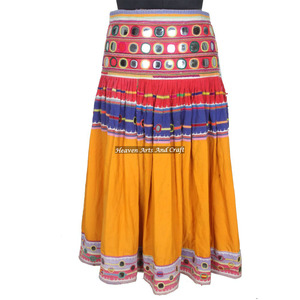 Real Vintage Hand Embroidered Skirt Kutch Cotton Rabari Banjara Skirt Handmade Embroidered Skirt Beautiful Rare Vintage Kutchi - Product Image 1