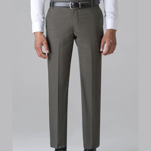 Pantalon habillé décontracté pour homme, texture lisse, style professionnel moderne et décontracté, idéal pour le bureau et les occasions formelles. - Product Image 1