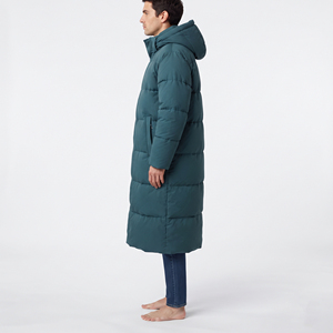 custom Design <b>Men's</b> Casual <b>Long</b> <b>Puffer</b> Jacket Hooded Warm Winter <b>Coat</b> Thick Insulated Wind Resistant Outdoor Outerwear - Product Image 3