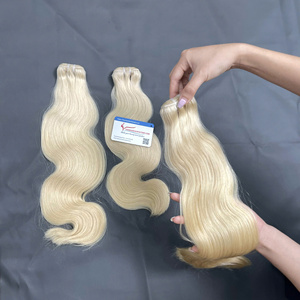 Hot Product high quality natural Vietnamese human hair extensions double drawn weft hair <b>body</b> <b>wave</b> weft hair bundle - Product Image 3