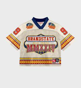 Camiseta Deportiva de Malla de Poliéster Estilo Vintage OEM para Fútbol, Baloncesto, con Logotipo Personalizado, Estilo Urbano, Sublimación, Talla Grande - Product Image 3