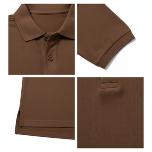 T-shirt de golf pour homme, personnalisé, en gros, avec logo brodé ou imprimé, manches courtes, décontracté, tricoté, 100% coton, noir uni, coupe ajustée, vierge - Product Image 4