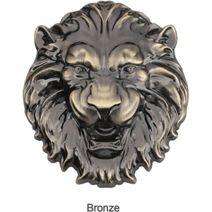 Wolf Head Aluminum 3D Animal <b>Decorative</b> Badge <b>Sticker</b> for <b>Wall</b> <b>Decoration</b> Extravagant Artistic Design - Product Image 3