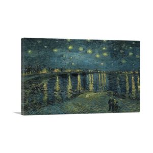 Noche Estrellada sobre el Ródano 1888, Pinturas de Diamantes, Arte Fino de Lujo para Decoración del Hogar - Product Image 1