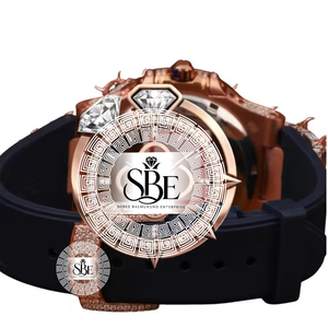 Reloj de Diamantes Moissanite Plateado para Hombre, Exportador Indio, Reloj de Lujo Brillante Disponible en Grandes Cantidades - Product Image 4