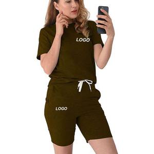 Lightweight Shorts Set Casual Wear T Shirts Yoga Shorts Sets Women Gym Fitness Loose Fit Tee Shirts Shorts Sets Summer Jogging - Product Image 6