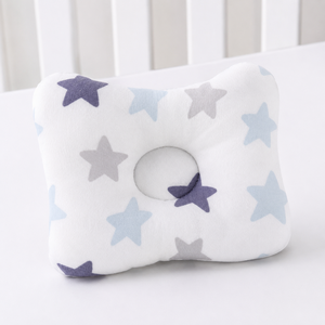 Baby Pillow With Star Pattern Memory Foam Anti-Dust Mite Organic Cotton All-Season Simple Style - Product Image 1