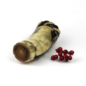 Vaso Ecológico de Cuerno Natural con Diseño Rústico de Pájaro Pintado a Mano de REHMAN CRAFT - Product Image 4