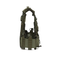 Gilet tactique MOLLE imperméable - Gilet utilitaire extérieur résistant à l'usure pour la randonnée et la chasse, ajustement extensible