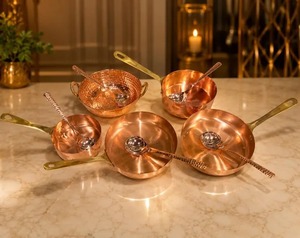 Traditional Brass Chafing Dish <b>Set</b> Hammered Serving <b>Pot</b> Brass Warmer Dish Heavy Base Royal Tableware Food Serving Cooking <b>Pot</b> - Product Image 2