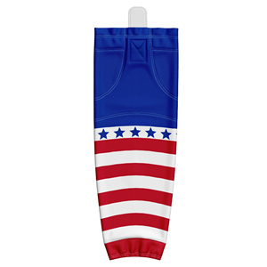 Custom Printed 100% Polyester Ice Hockey <b>Socks</b> for Men with Breathable Fabric and Custom Team Logo Seamrewear - Product Image 6
