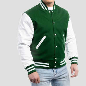 Chaqueta casual de invierno para hombre OEM con logotipo personalizado, chaqueta varsity de manga larga de alta calidad para jóvenes, a la venta en línea. - Product Image 1