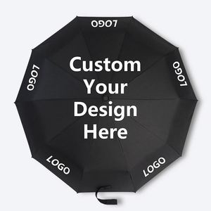 23 Inch <b>8</b>-Rib Luxury Design 3-Fold <b>Iron</b> Tube Alloy Ribs Custom Logo Printing Manual Umbrella for Business Gifts Made in China - Product Image 4