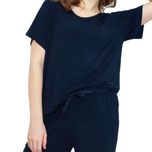 New Design Trending <b>Ladies</b> <b>Twin</b> <b>Set</b> Comfortable Custom Made 100% Polyester Short Sleeves Crew Neck Women <b>Twin</b> <b>Set</b> For Casual Use - Product Image 4