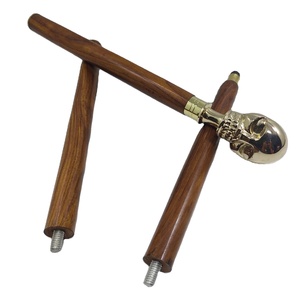 Handmade Handle Victorian Wood <b>Walking</b> <b>Stick</b> Cane <b>Metal</b> Shape Golden Finishing Classic Vintage Gift for Men Women Father/Mother - Product Image 1