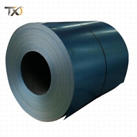 Bobine d'acier galvanisé prélaqué PPGI à bas prix, tôle de toiture revêtue de couleur (peinture supérieure 10-30μm, peinture arrière 50-25μm)