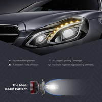 Phares LED ROADPOWER M8 Pro Max - Ampoules H1 12000 LM 6000K Installation Facile Feux de Route/Croisement Plug & Play Adaptation Universelle