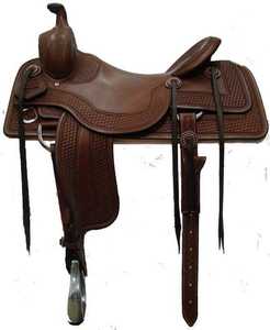Silla de Doma Inglesa de Cuero con Estructura de Madera y Herrajes de Latón, Color Marrón, Artículos Ecuestres, Silla de Montar para Caballo de Cuero de la Mejor Calidad - Product Image 3