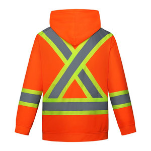 Custom Men Industrial Security Workwear <b>Jackets</b> Long Sleeve Hi Vis Cotton <b>Construction</b> Safety <b>Works</b> Shirt Reflective BY HI - Product Image 2